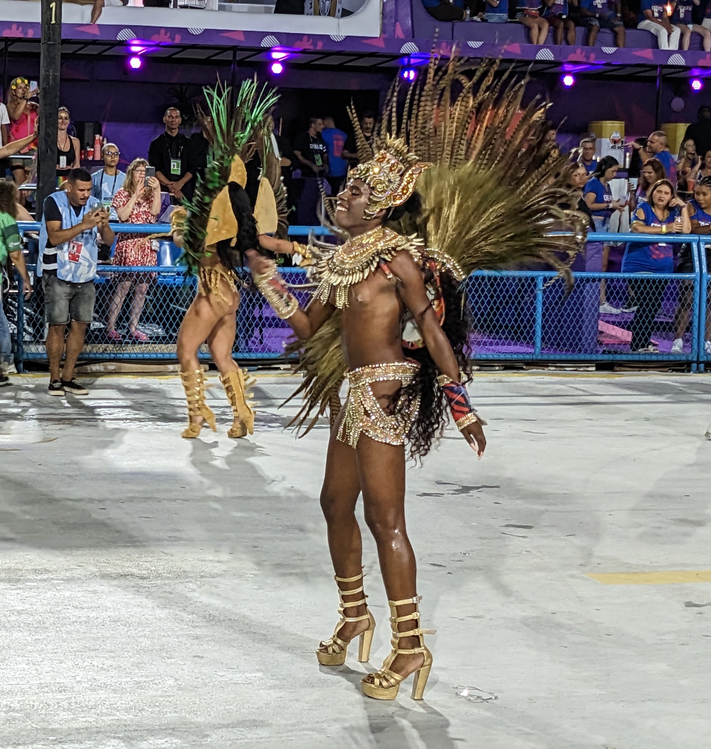 Brazilian Flag Colors Rio Carnival SAMBA Dance COSTUME Lux Bikini/show  Girl/ Feathers/ READY for Postage 